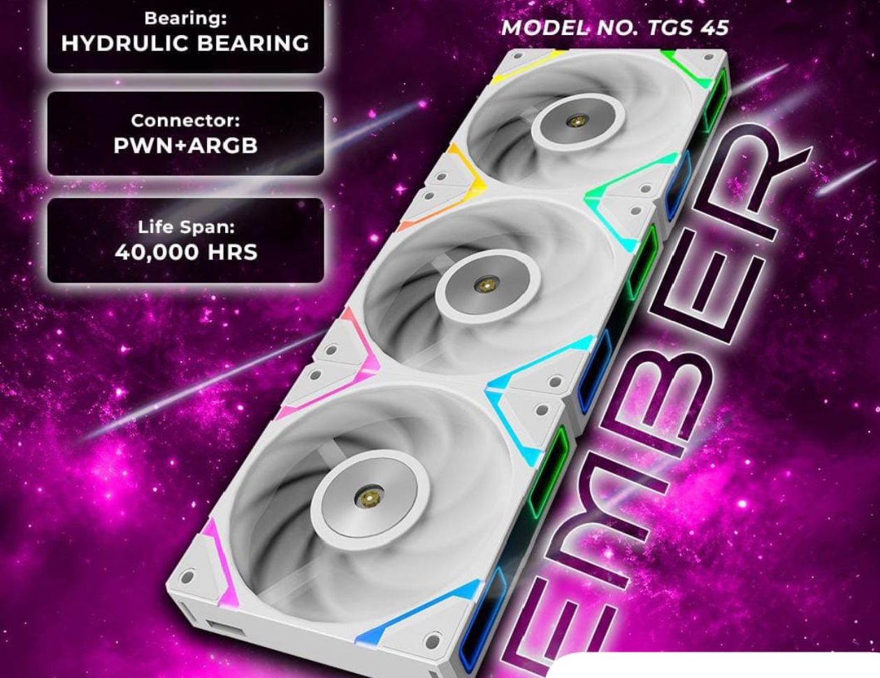 Thunder Case Fan Ember 3 in 1 White Thunder Case Fan Ember 3 in 1 White